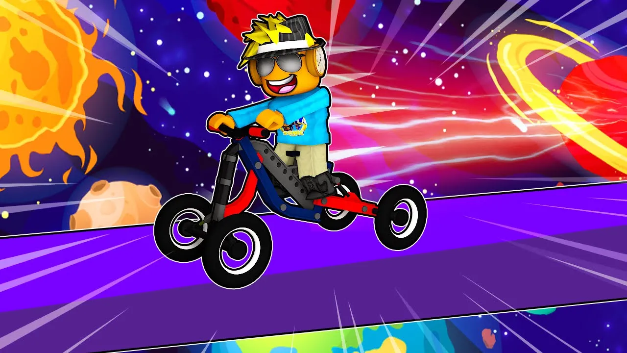 Vi Prøver HALLOWEEN Opdateringen I Obby På En Cykel I Roblox!