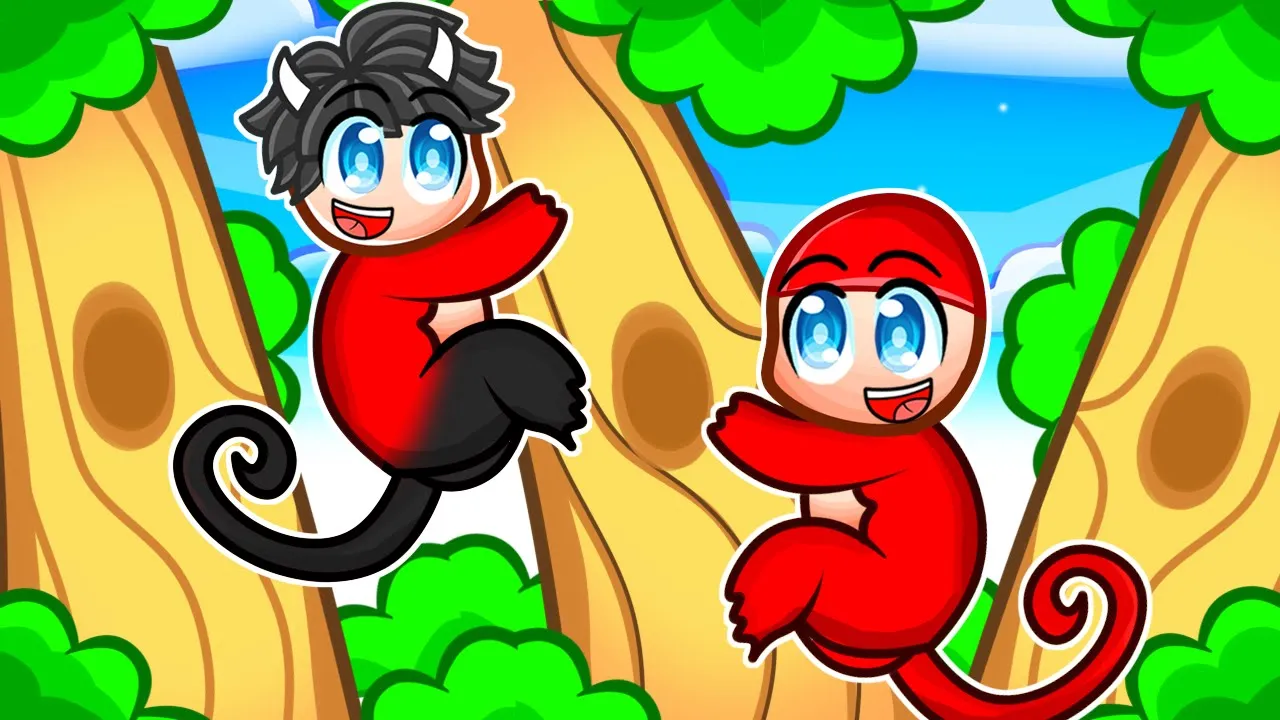 Vi Kravler 1.000 Meter Op Som ABER I Roblox Monkey Climb!