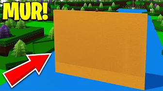 Laver En GIGANTISK MUR I Build A Boat! - Roblox