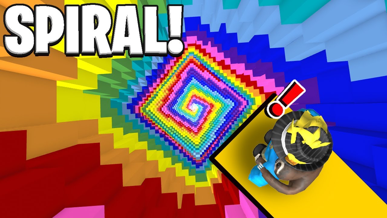 Vi Prøver En Kæmpe REGNBUE Spiral Obby I Roblox!