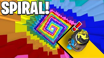 Vi Prøver En Kæmpe REGNBUE Spiral Obby I Roblox!