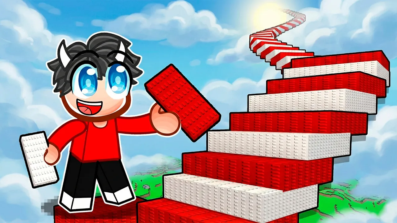 Jeg Bygger Den Største TRAPPE I Roblox 1 Step = $1!