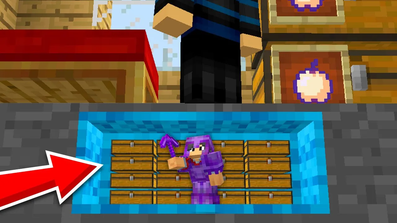 Jeg Laver En MINI Base Under Judex Hus I Minecraft!