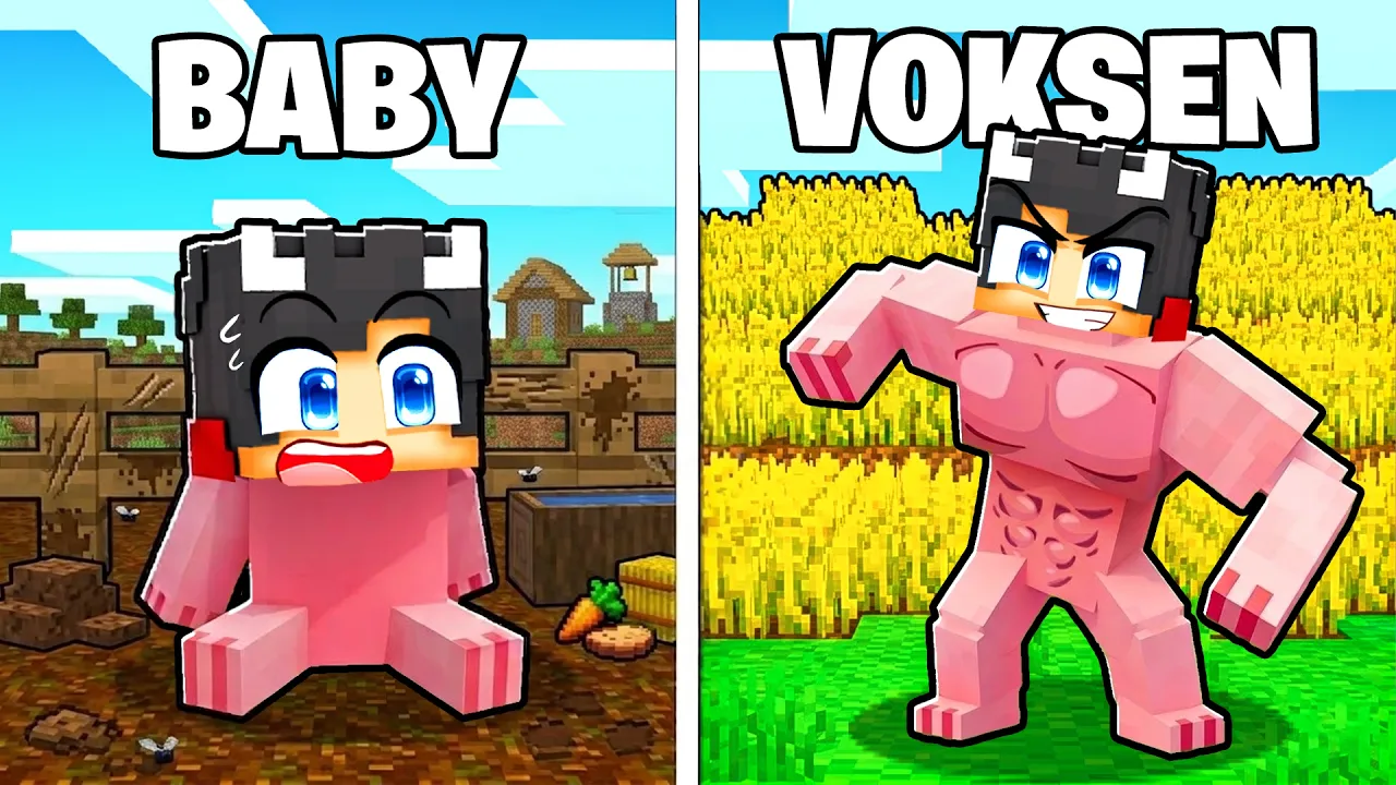 Jeg Lever Et Helt Liv Som GRIS I Minecraft!