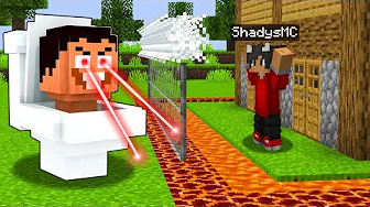 Jeg Beskytter Mit Hus Imod SKIBIDI TOILET I Minecraft!