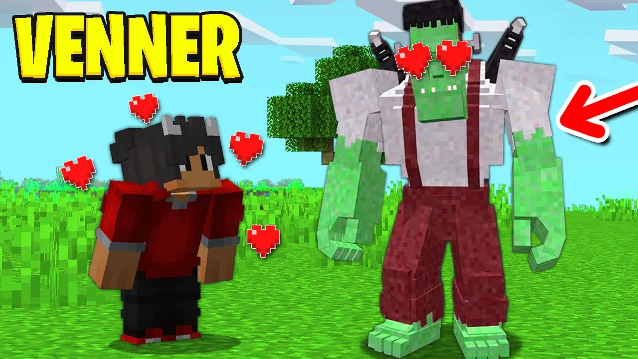Jeg Bliver Venner Med FRANKENSTEIN I Minecraft!