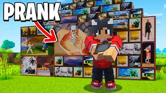 Sætter 500+ Paintings Prank! - Minecraft Prank Wars #9