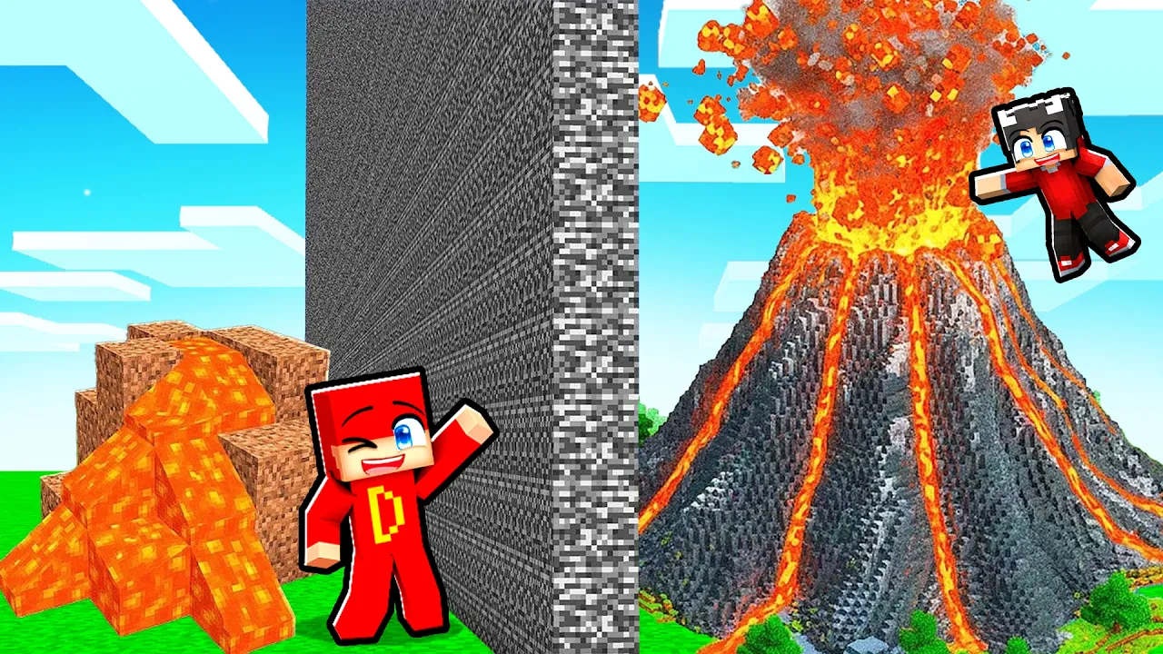 Hvem Bygger Den Flotteste Vulkan I Minecraft?