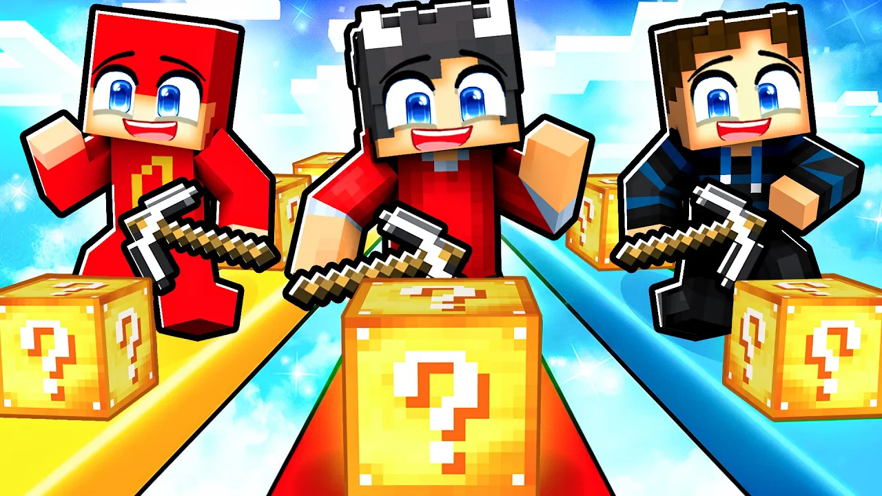 Luckyblock Race Mod Judex og Doodie I Minecraft!