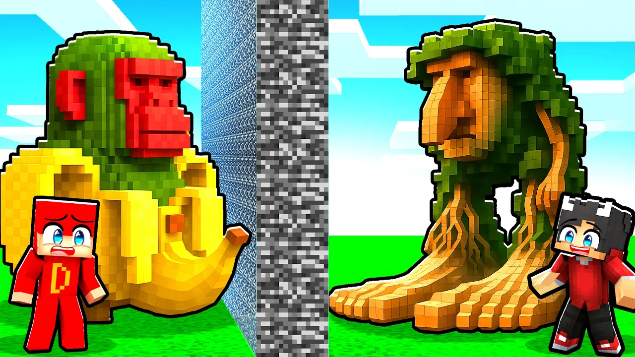 Vi Laver En BRAINROT Byggekonkurrence I Minecraft!