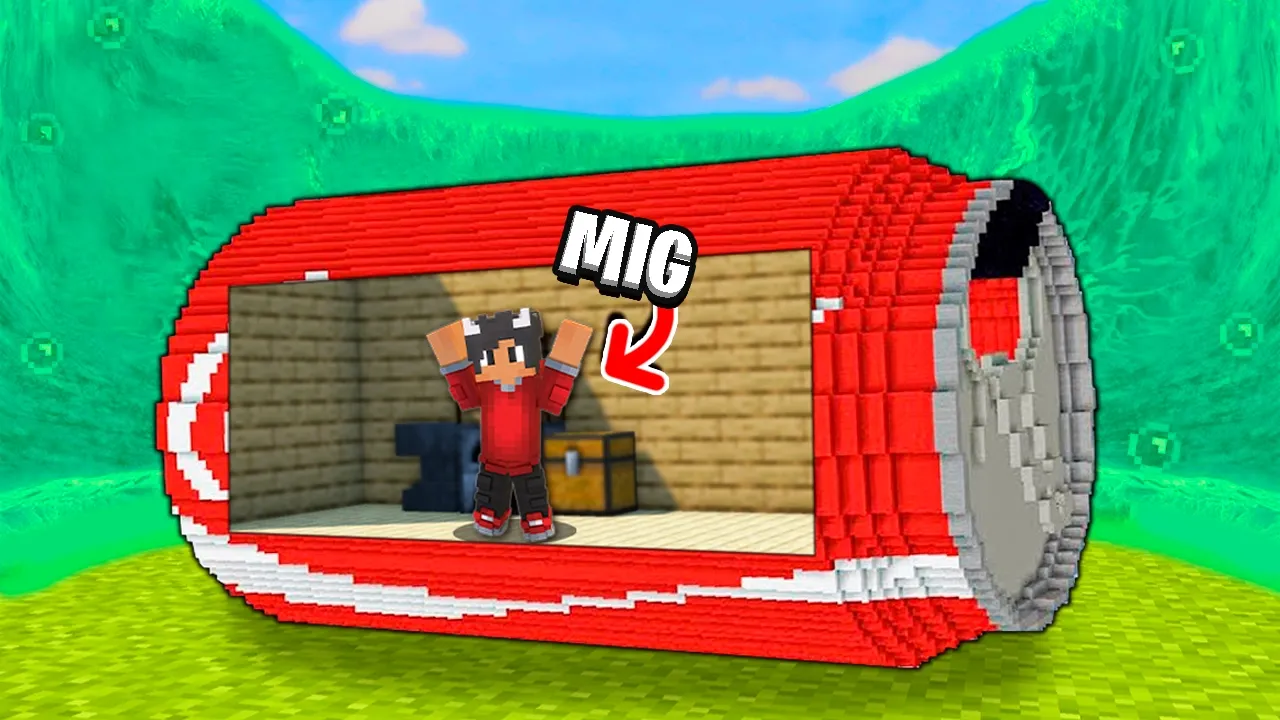 Overlever En Giftig TSUNAMI I En COLA DÅSE I Minecraft!