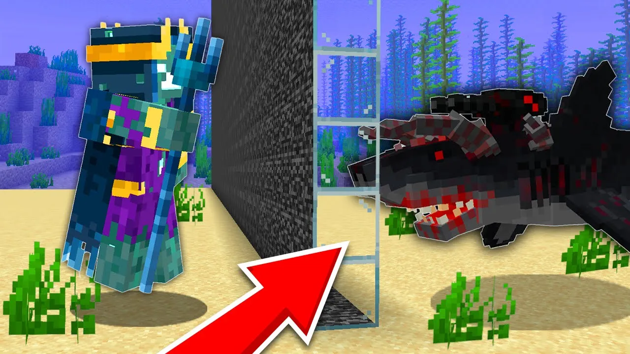 Jeg Snyder Judex I Monster Kamp Under Vandet I Minecraft!