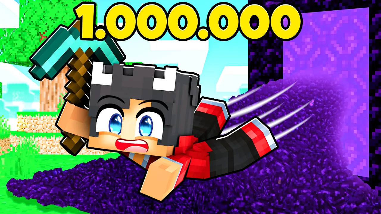 Sådan Minede Jeg 1.000.000 OBSIDIAN I Minecraft!