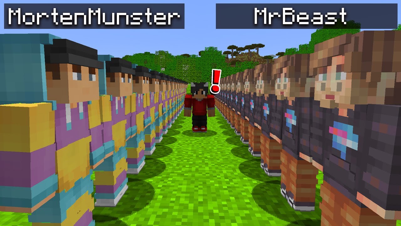 Jeg Kloner Morten Münster og MrBeast I Minecraft!