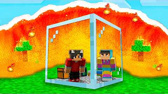 Kan MORTEN og Jeg Overleve En LAVA TSUNAMI I Minecraft?