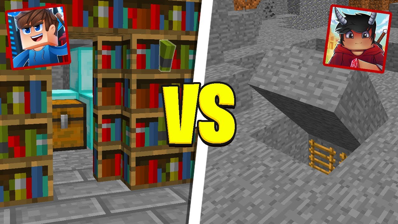 Hvem Kan Bygge Den Flotteste Hemmelige Base I Minecraft!