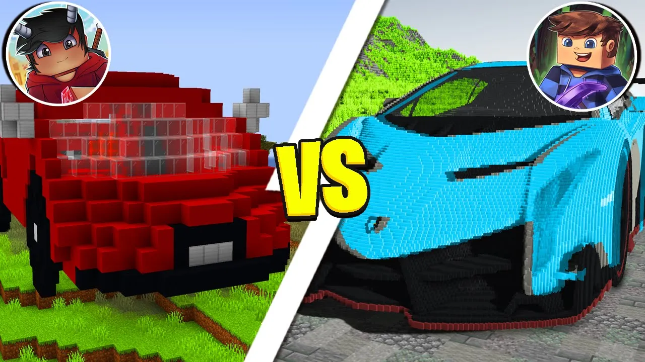 Hvem Kan Bygge Den Flotteste LAMBORGHINI I Minecraft?