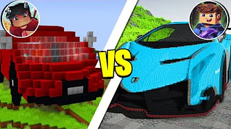Hvem Kan Bygge Den Flotteste LAMBORGHINI I Minecraft?