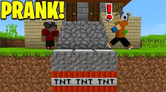 TNT Prank På Laust I Minecraft!