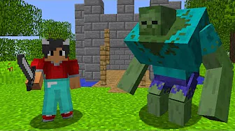 Beskytter Mit Slot Mod GIGANT ZOMBIE I Minecraft!