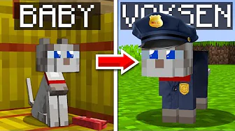 Vi Lever Et Helt Liv Som KAT I Minecraft!