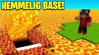 Jeg Finder En Hemmelig LAVA Base I Minecraft!