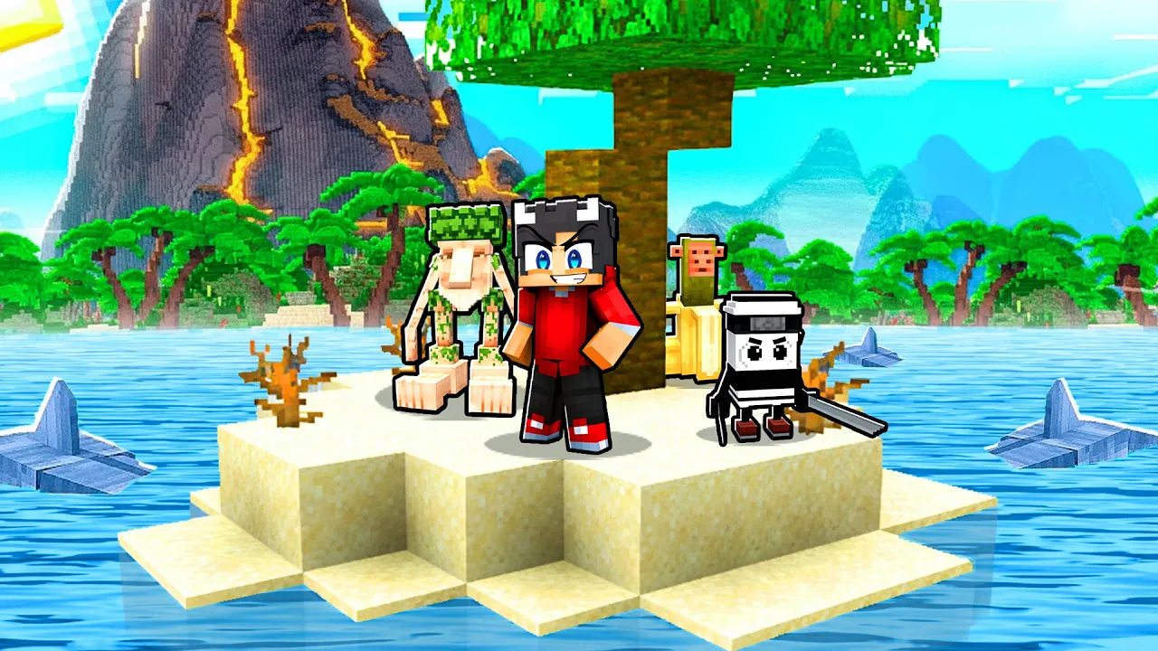 Jeg Lever På En BRAINROT Ø I Minecraft!