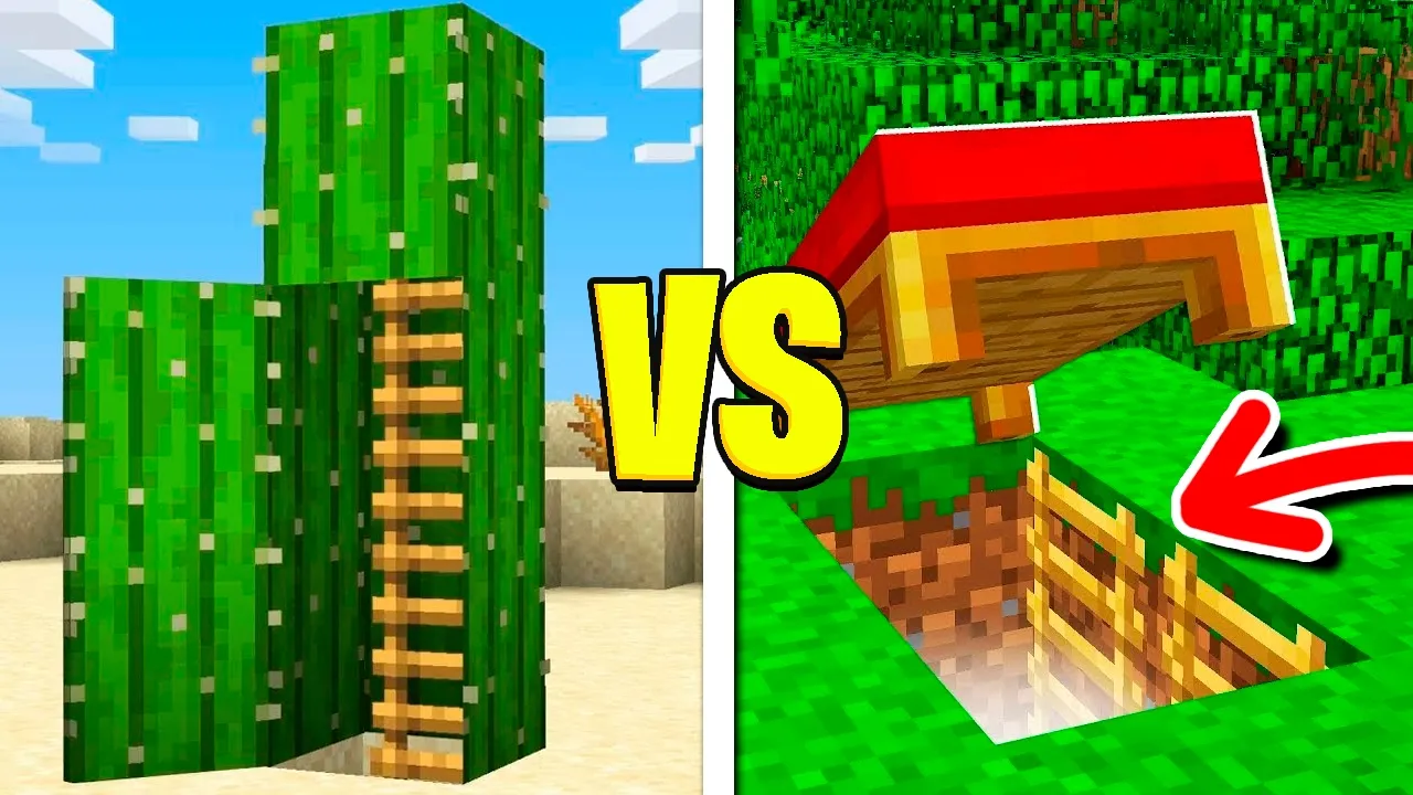 Hvem Kan Bygge Den Mest HEMMELIGE Base I Minecraft?