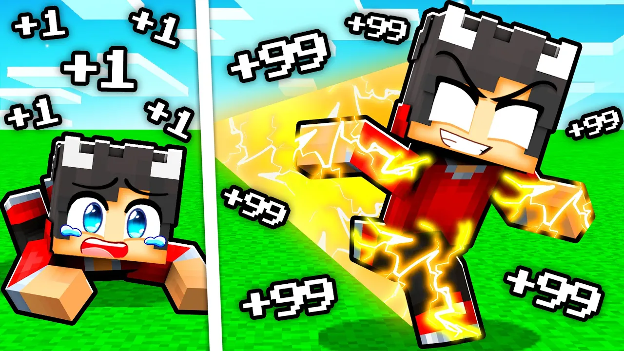 Minecraft, Men 1 Sekund = +1 SPEED!