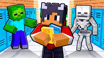 Jeg Overlever På En MONSTER SKOLE I Minecraft!