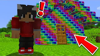 Finder Et REGNBUE HUS I Minecraft!