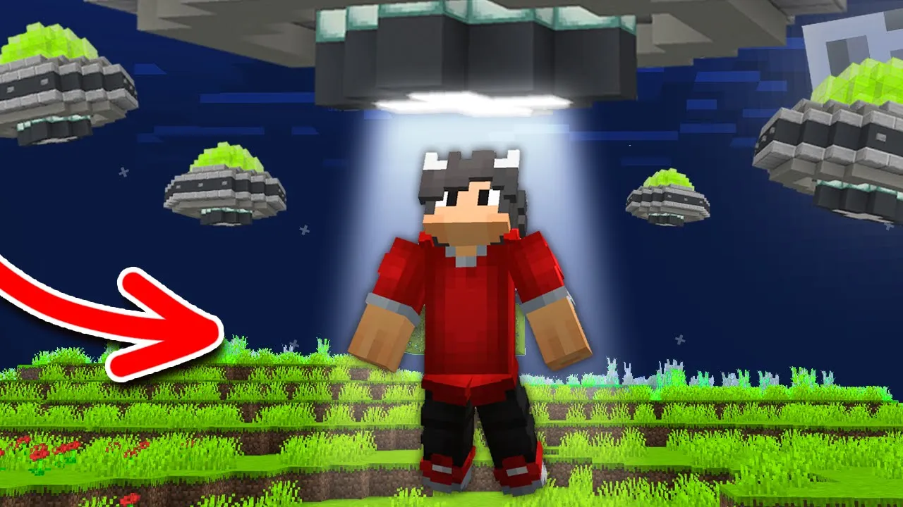 Bliver Taget Til Fange Af ALIENS I Minecraft!