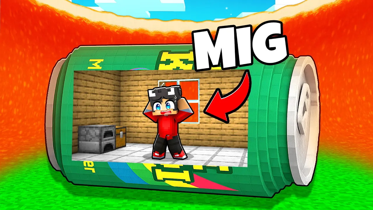 Overlever En TNT TSUNAMI I En FAXE KONDI Dåse I Minecraft!