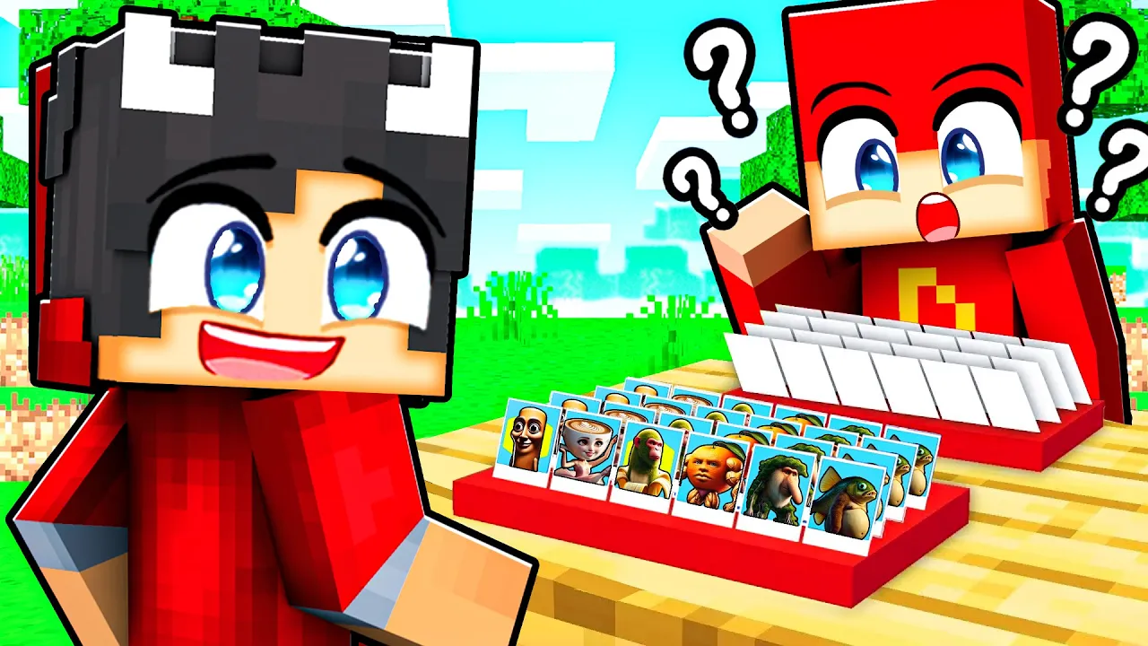 Hvem Er Hvem Med BRAINROTS I Minecraft!