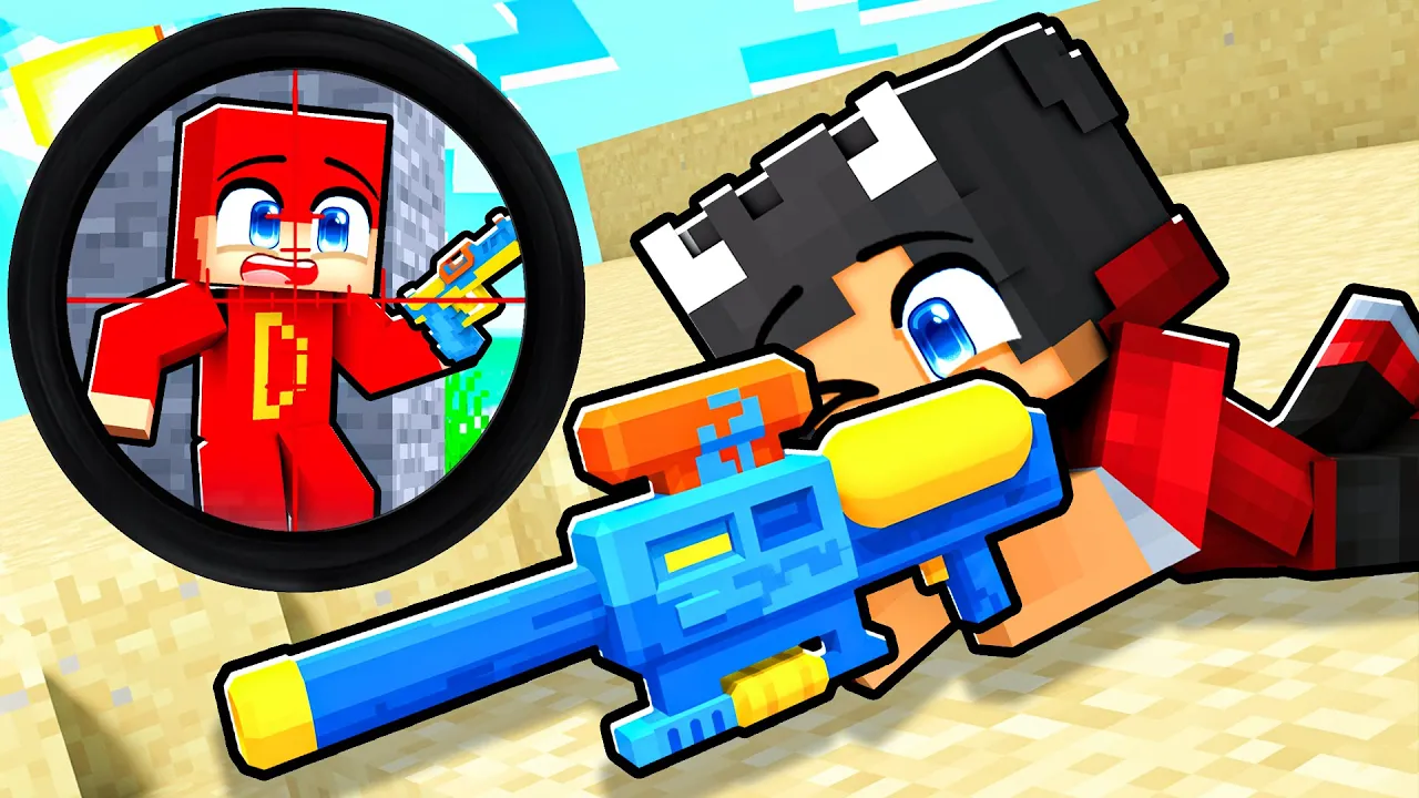 Hvem Er Bedst Med VANDPISTOL I Minecraft?