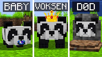 Vi Lever Et Helt Liv Som PANDA I Minecraft!
