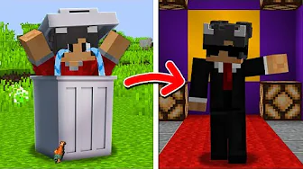 Vi Går Fra HJEMLØS Til SUPERSTJERNE I Minecraft!