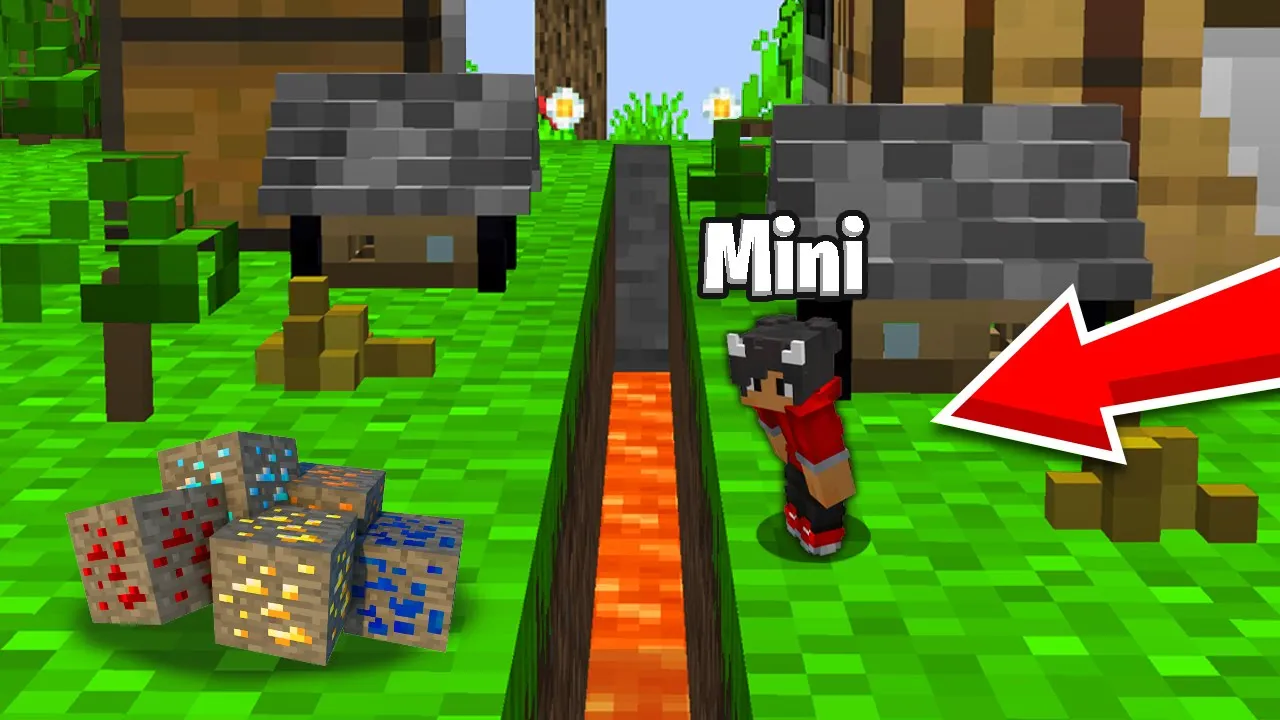 Min MINI Verden Er Splittet Midt Over I Minecraft!