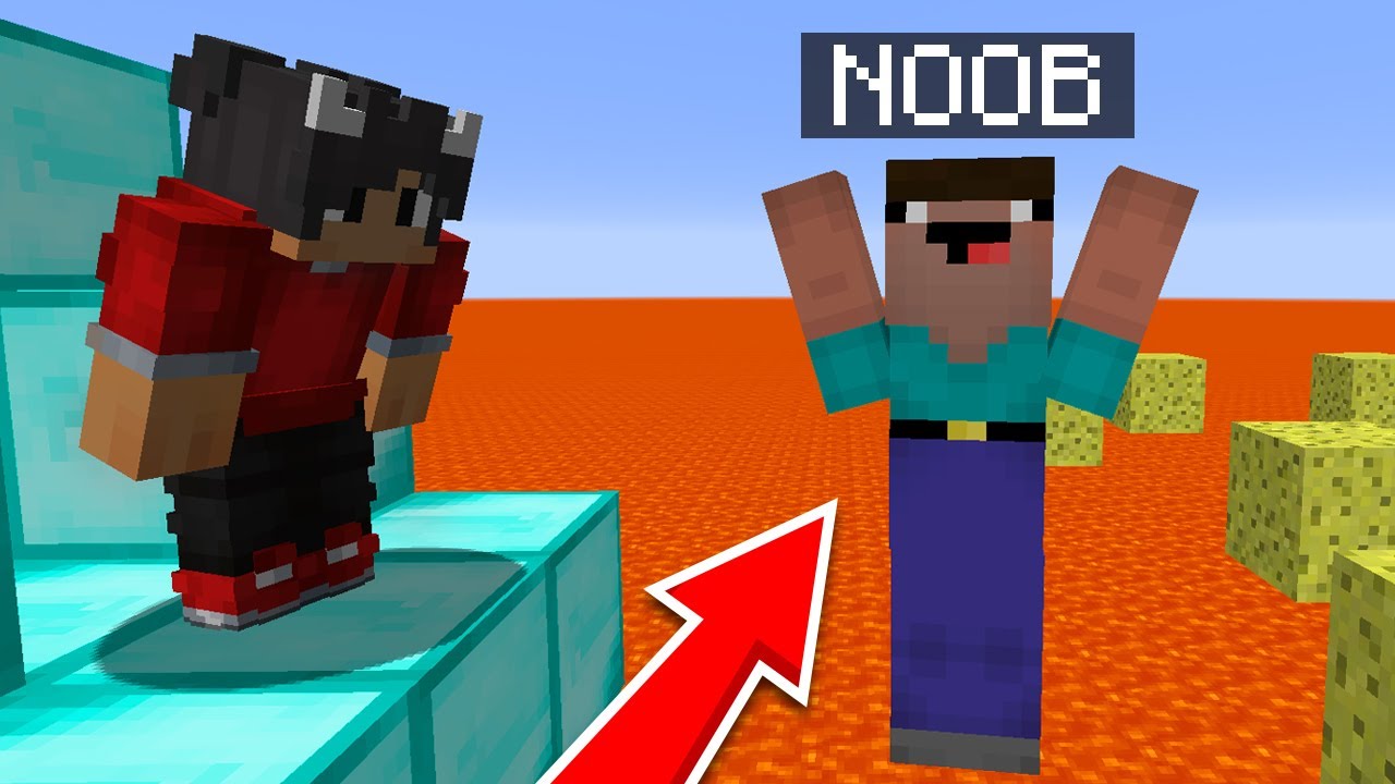 Jeg Spiller En Noob Og Pro Parkour I Minecraft!