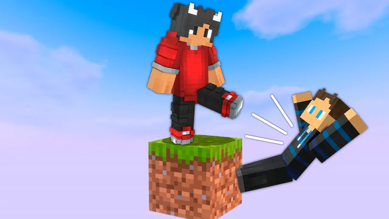 Jeg Skubbede JUDEX Ud Fra En ONEBLOCK I Minecraft!