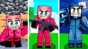 Jeg Lever Et Helt Liv Som SQUID GAME VAGT I Minecraft!