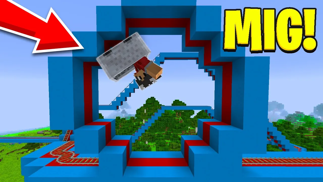 Vi Prøver Den Hurtigste Rutsjebane I Minecraft!