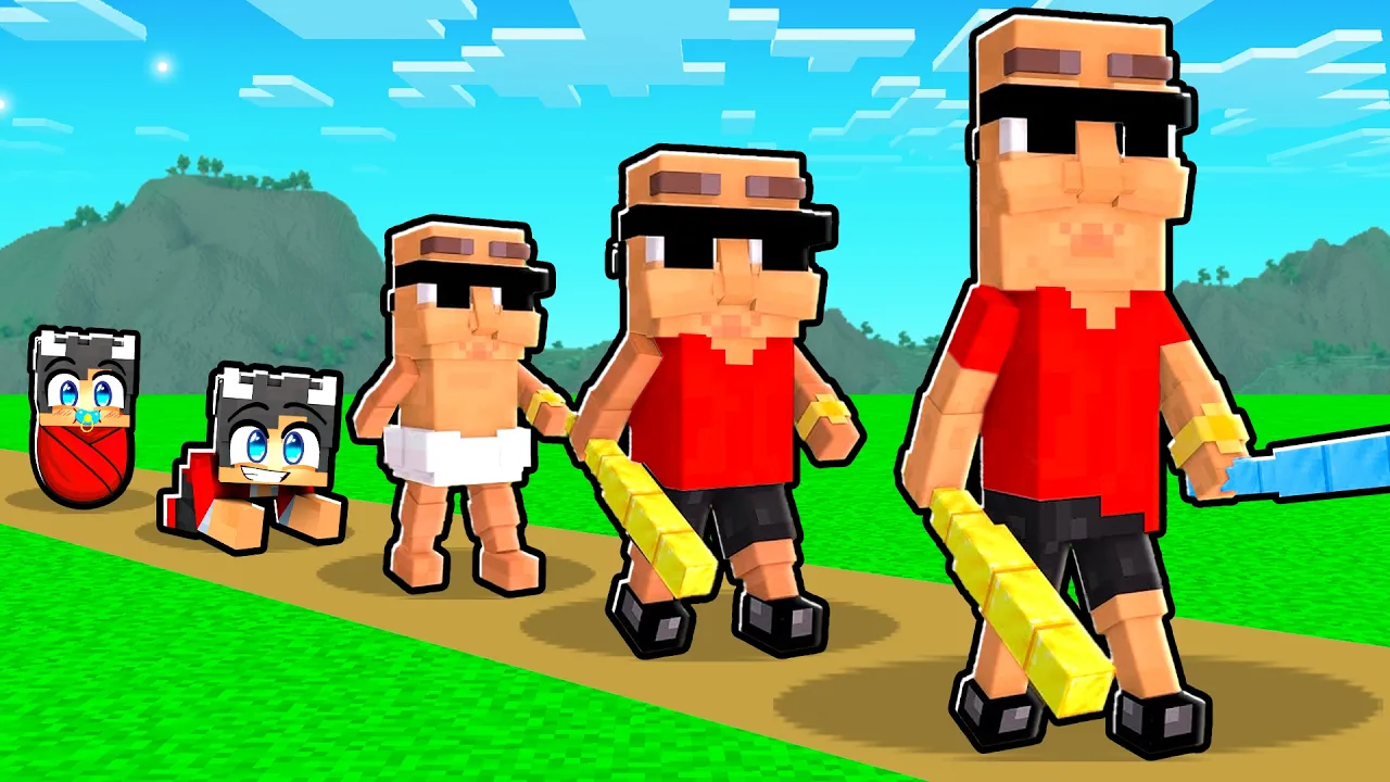 Jeg Lever Et Helt Liv Som TUNG TUNG SAHUR I Minecraft!