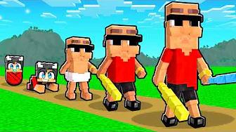 Jeg Lever Et Helt Liv Som TUNG TUNG SAHUR I Minecraft!