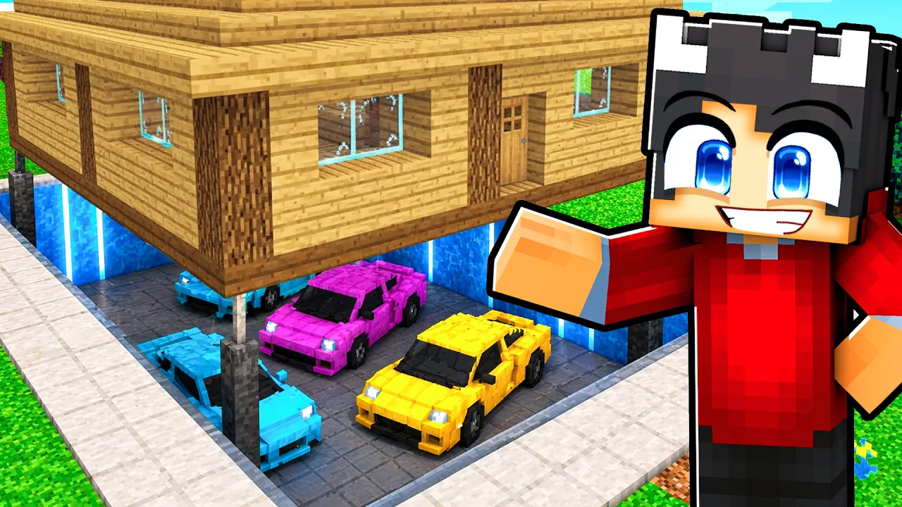 Jeg Bygger En Hemmelig GARAGE I Minecraft!