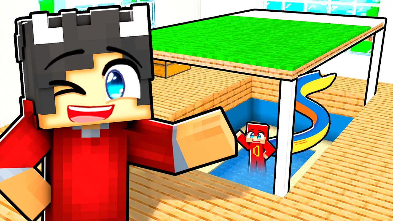 Bygger En HEMMELIG POOL Under Mit Hus I Minecraft!
