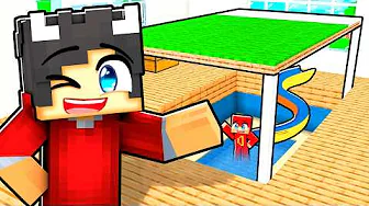 Bygger En HEMMELIG POOL Under Mit Hus I Minecraft!