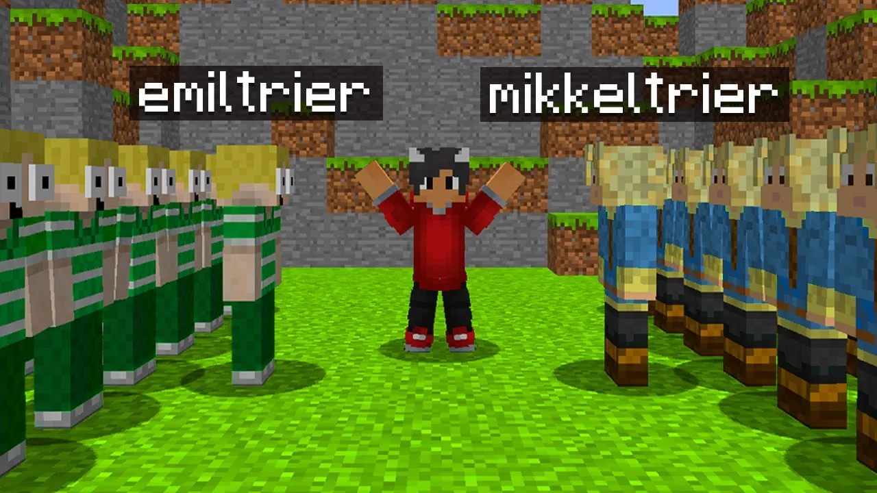 Jeg KLONER EmilTrier og MikkelTrier I Minecraft!