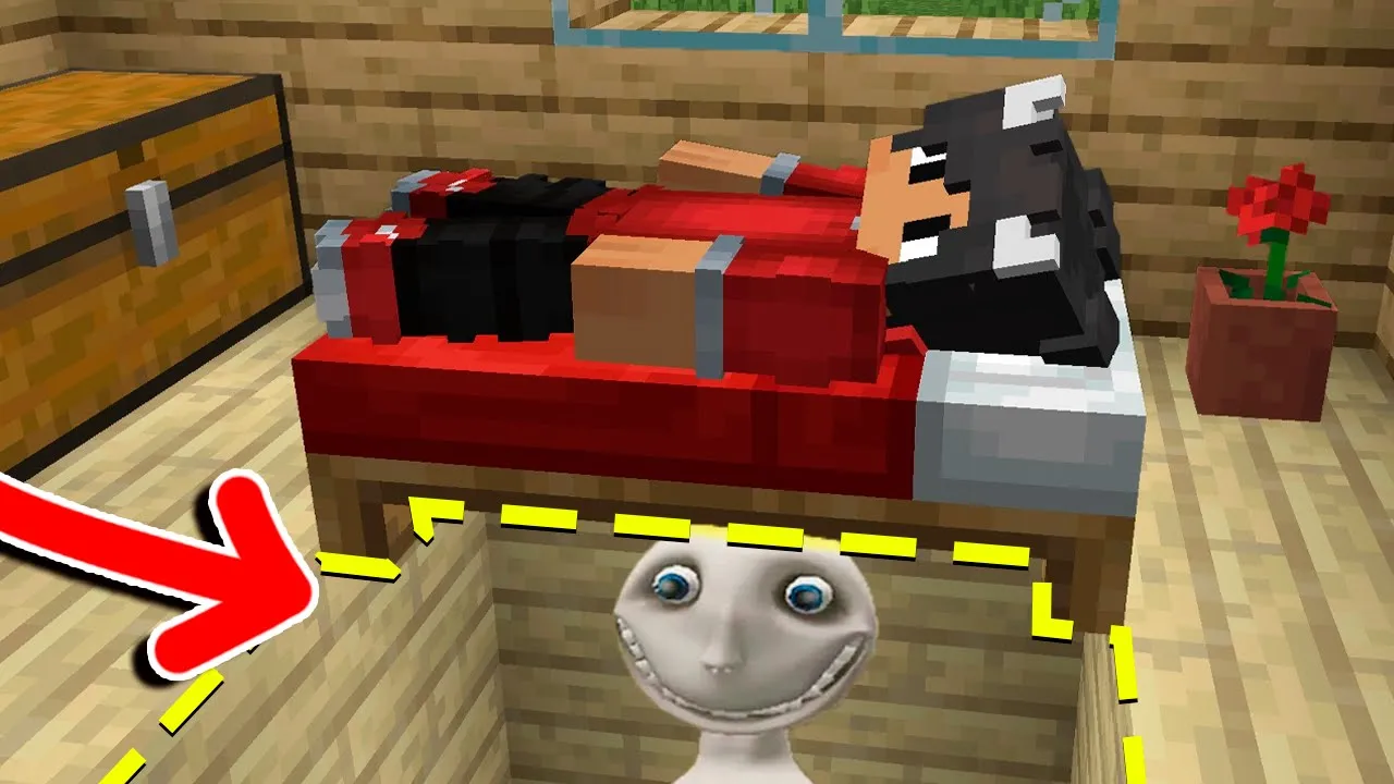 Der Bor Et MONSTER Under Mit HUS I Minecraft!