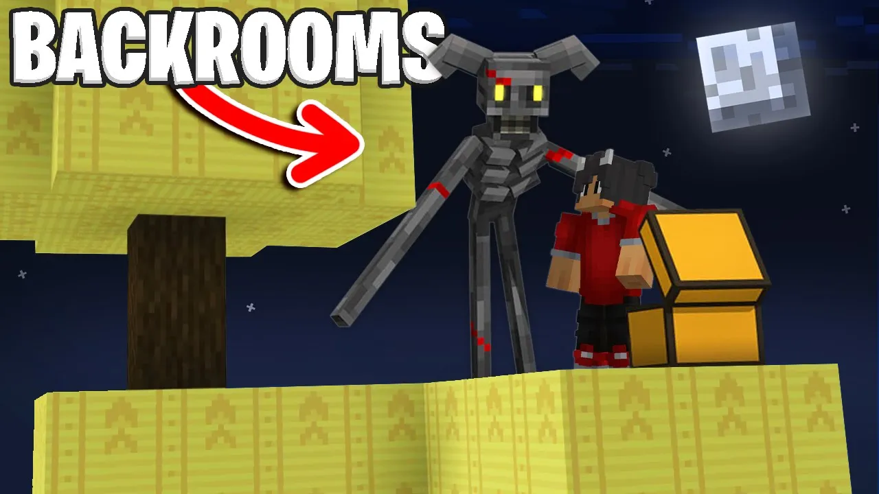 Vi Overlever På En BACKROOMS SKYBLOCK I Minecraft!